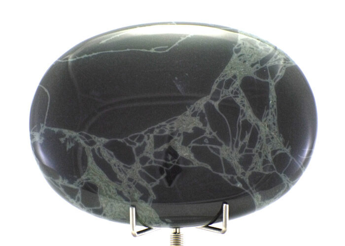 Spiderweb Obsidian Palm Stone