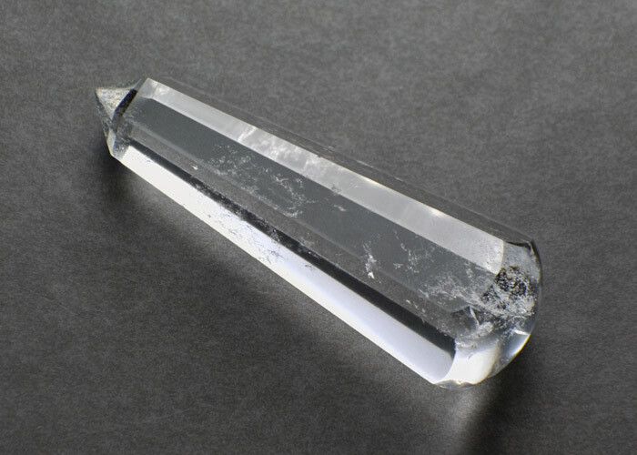 Faceted Clear Quartz Wand