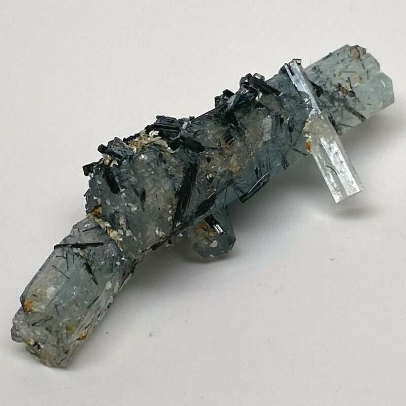 Aquamarine with Black Tourmaline