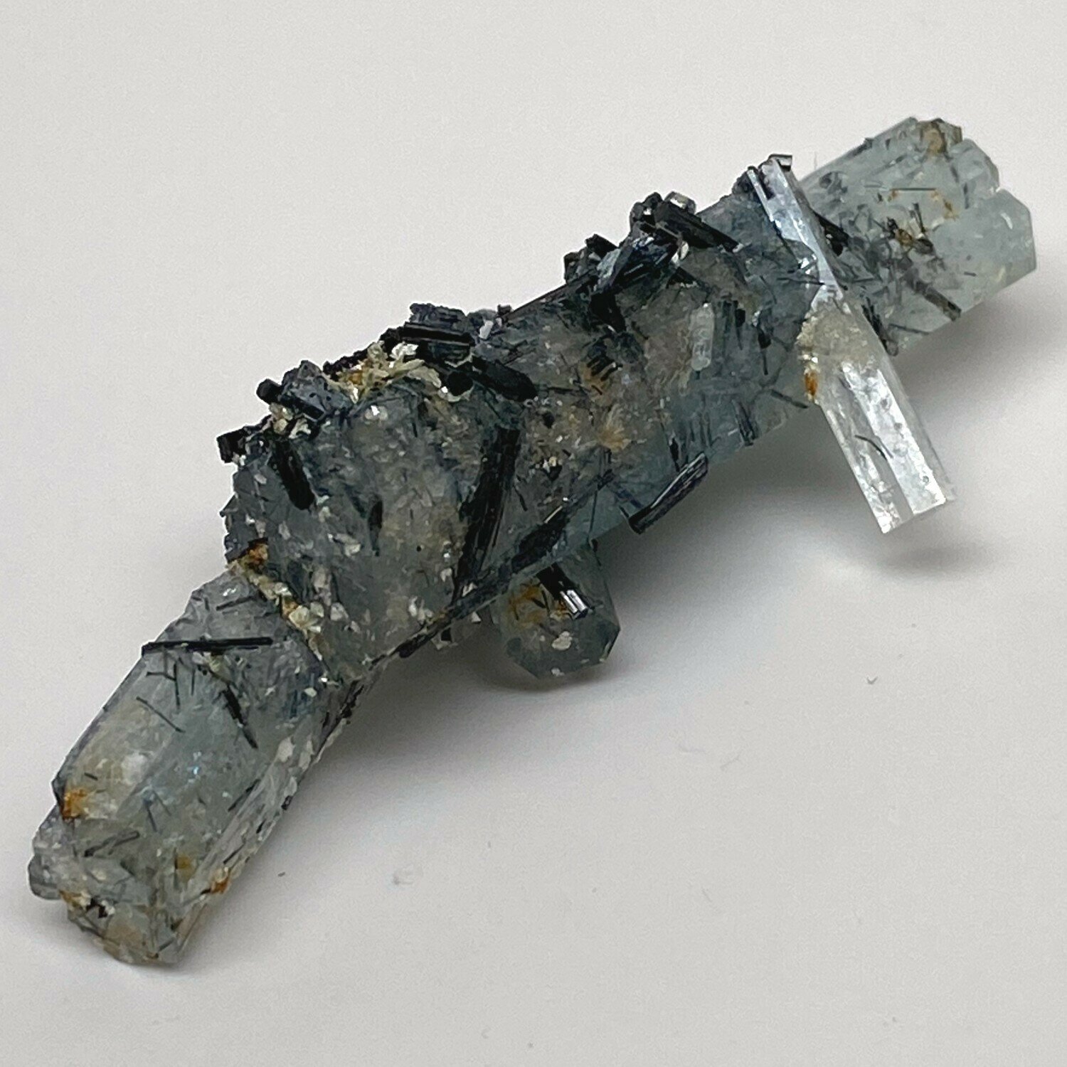 Aquamarine with Black Tourmaline