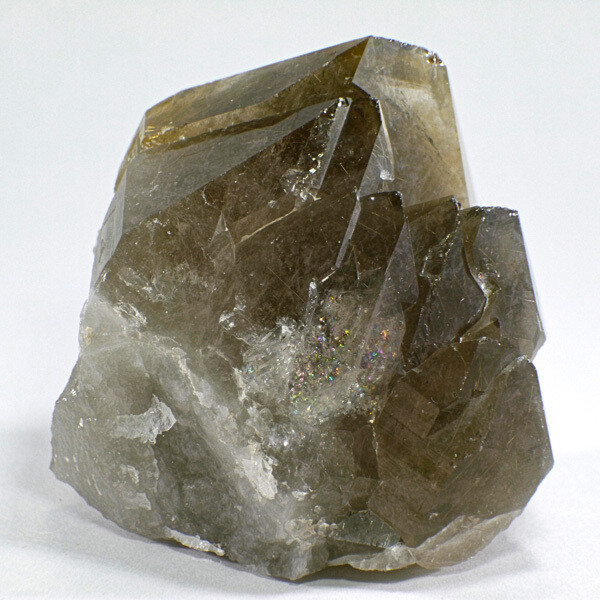 Rutilated Smoky Quartz Cluster