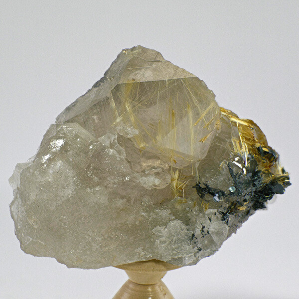 Rutilated Smoky Quartz Cluster