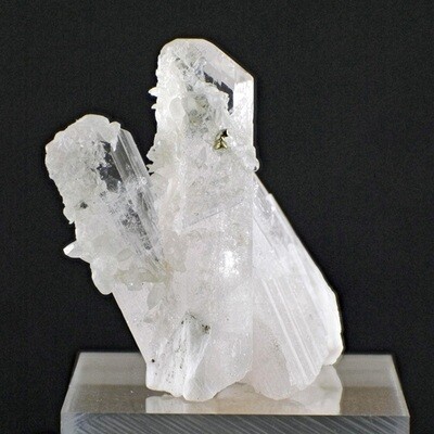 Calcite and Pyrite on Danburite Cluster with Gemstone Courier