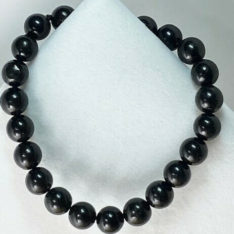 Shungite Beaded Bracelets   3 Sizes