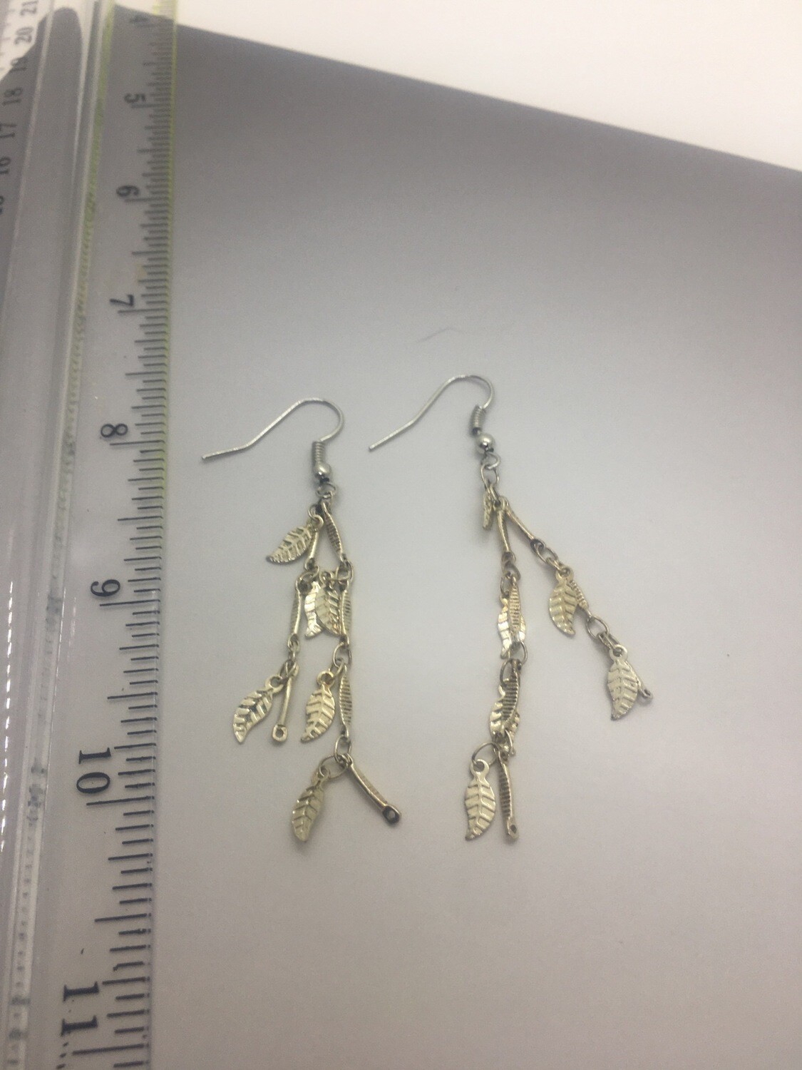 Silver Leaf Style Earrings