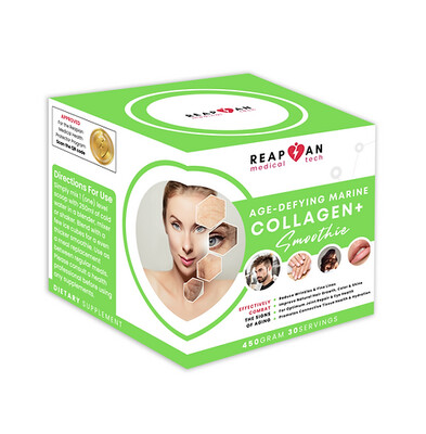 Reapian Medical Age-Defying Marine Collagen Red Raspberry Smoothie Reapian Medical Age-Defying Marine Collagen Red Raspberry Smoothie