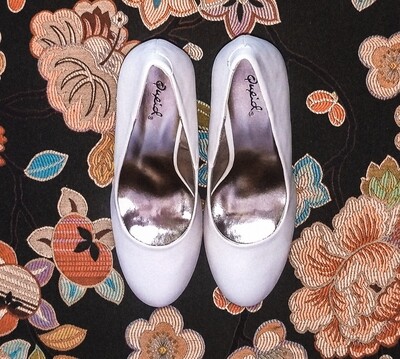 Cream Cupid chunky heels