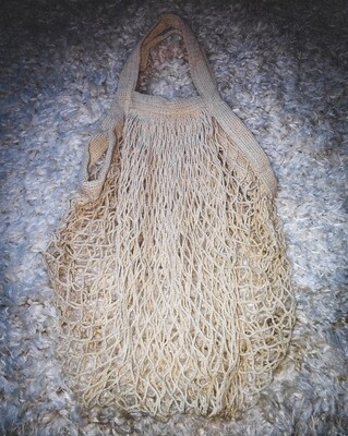 Tan Organic cotton produce bag