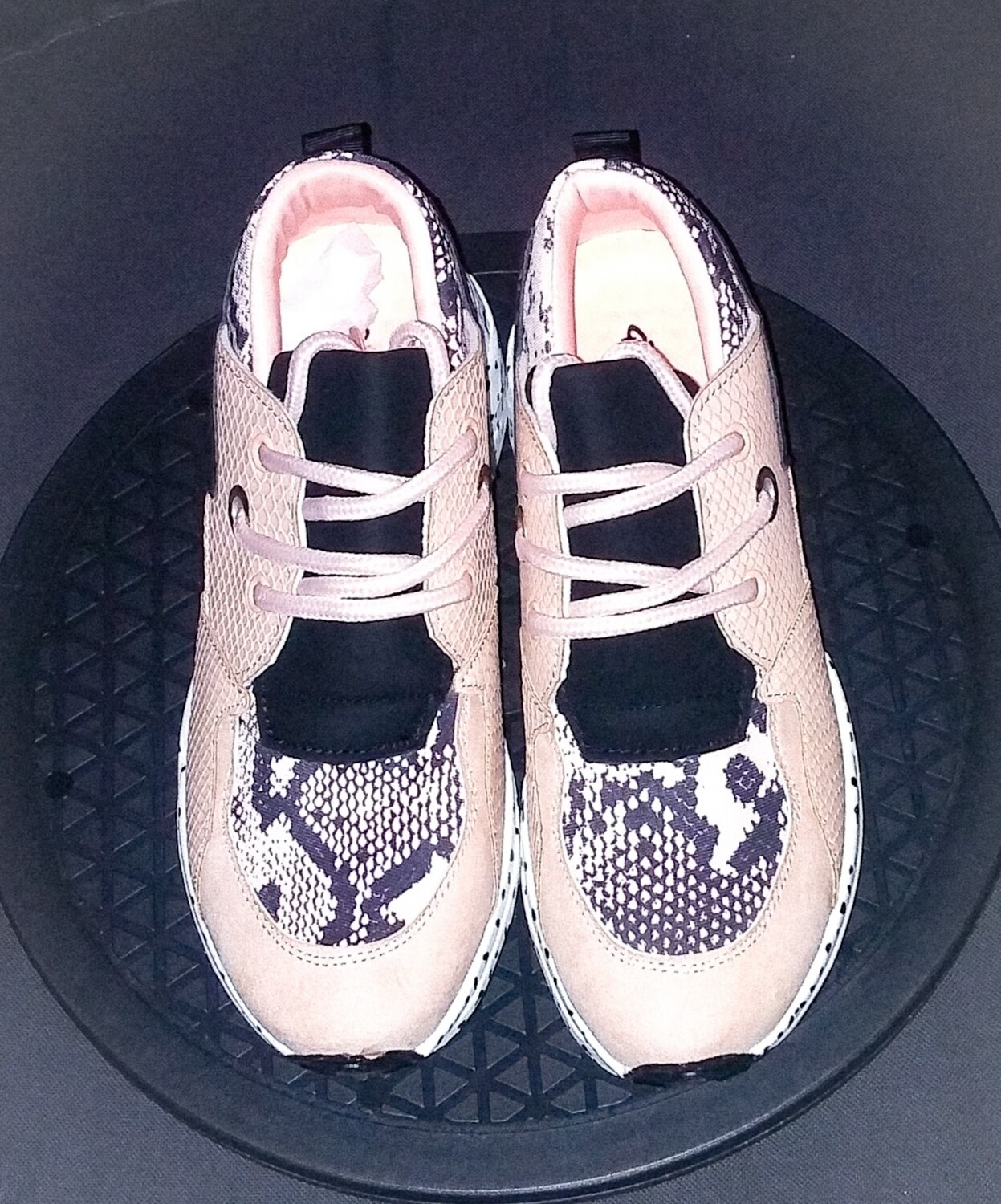 Pink and black Cupid Spotted sneakers