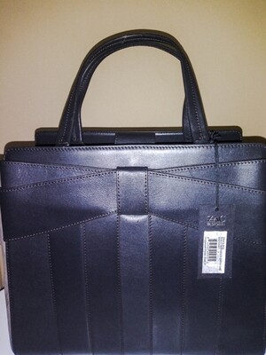Black and Olive colorblock Zac Zac Posen tote bag