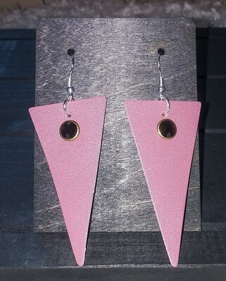 Faux leather earrings