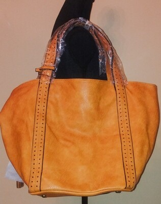 Vegan leather tote