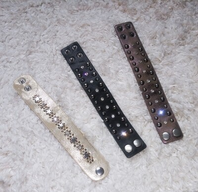 Leather cuff bracelet