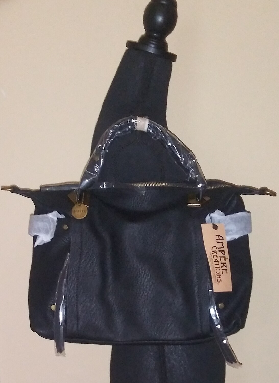 Vegan leather satchel