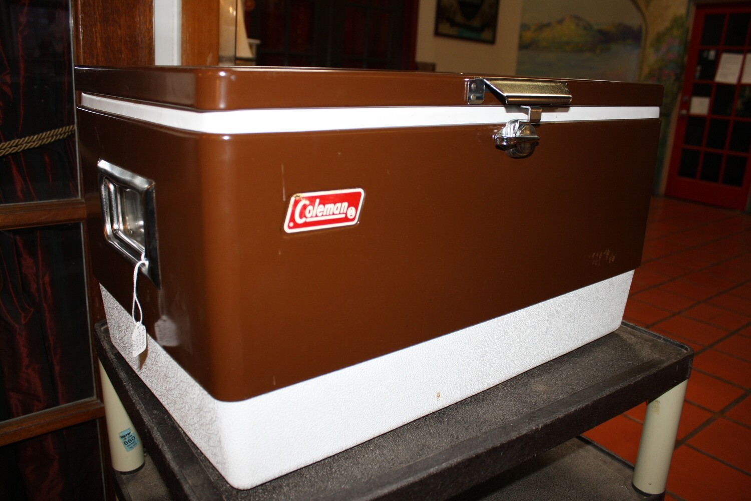 Vintage Brown Coleman Cooler