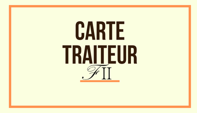 Carte Traiteur 2024
