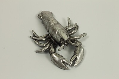 Silver Lobster Figurine