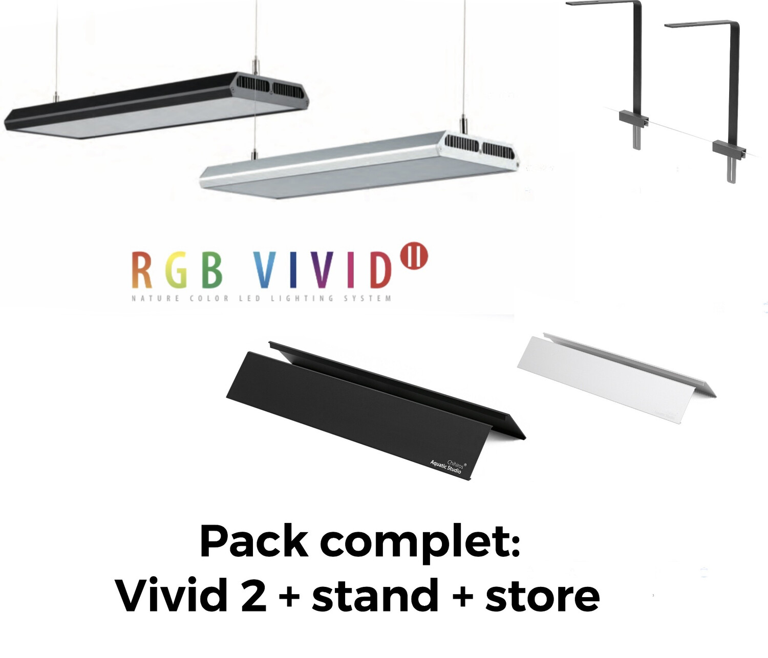 Chihiros RGB vivid 2 silver pack complet