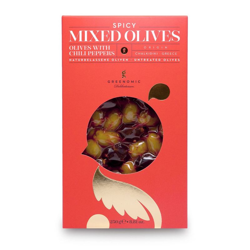 Spicy Mixed Olives 250g