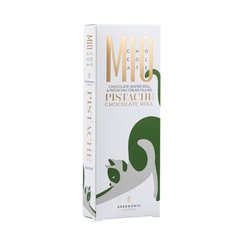 MIO Chocolate Pistachio Wafer Roll 120g MIO Chocolate Pistachio Wafer Roll 120g