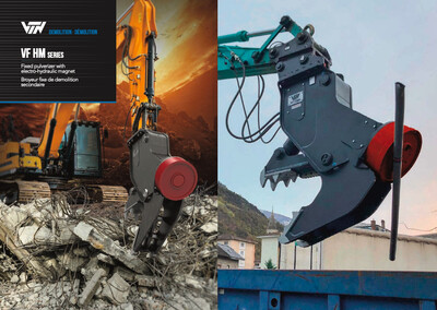 VF-HM FIXED CRUSHERS with ELECTRO HYDRAULIC MAGNET