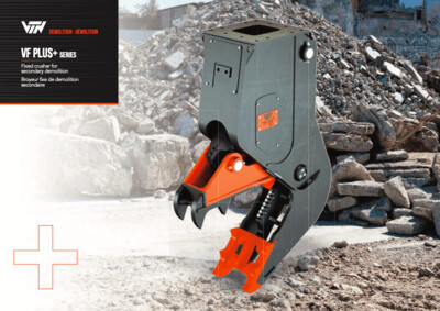 VF PLUS FIX CRUSHERS with BOOSTERS for EXCAVATOR