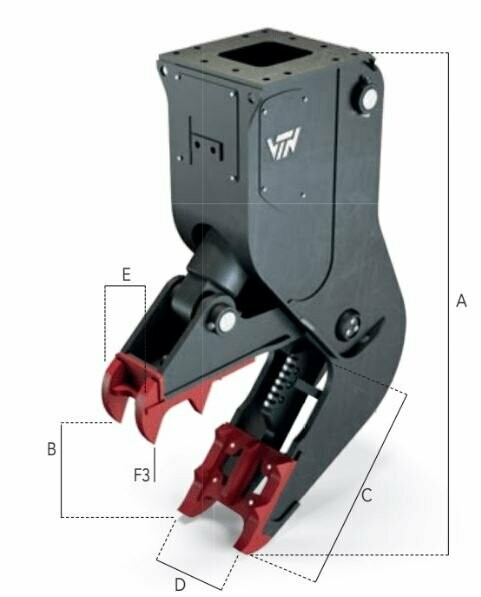 VF23 EXCAVATOR 45,000<>60,000 lbs FIX CRUSHER
