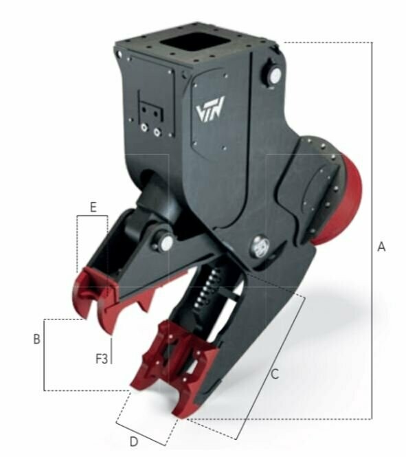 VF23 HM EXCAVATOR 60,000<>75,000 lbs FIX CRUSHER with ELECTRO HYDRAULIC MAGNET