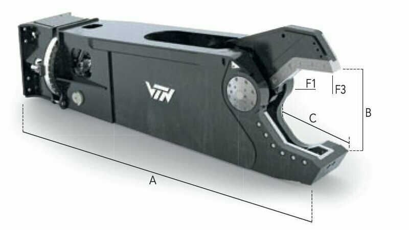 CI310 SCRAP SHEAR for EXCAVATOR from 4,400 to 12,000 Lbs