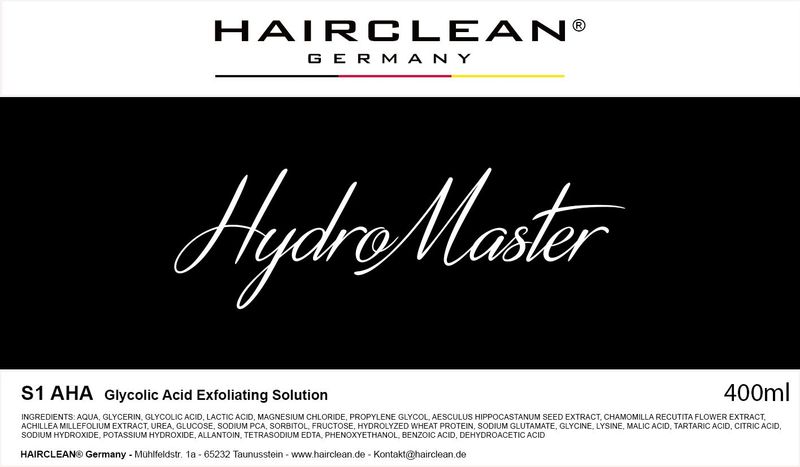 HAIRCLEAN® HydroMaster™ Aquafacial Solutions HAIRCLEAN® HydroMaster™ Aquafacial Solutions