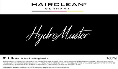 HAIRCLEAN® HydroMaster™ Aquafacial Solutions HAIRCLEAN® HydroMaster™ Aquafacial Solutions