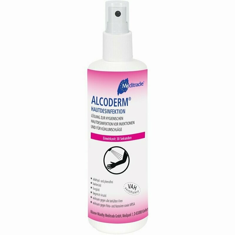 Alcoderm Hautdesinfektion 250 ml Sprühflasche Alcoderm Hautdesinfektion 250 ml Sprühflasche