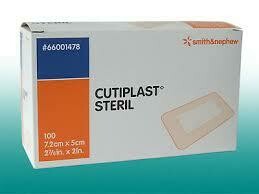 Cutiplast steril, 7,2 x 5 cm, 100 Stück
* Sprechstundenbedarf *