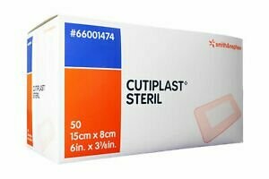 Cutiplast steril, 15 x 8 cm, VE 50 Stück
* Sprechstundenbedarf *