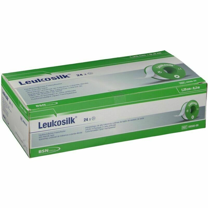 Leukosilk 9,2 m x 1,25 cm, VE 24 Rollen
* Sprechstundenbedarf *