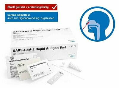 Roche SARS-CoV-2 Rapid Antigen Test - für Fachpersonal - VE 25 Stück