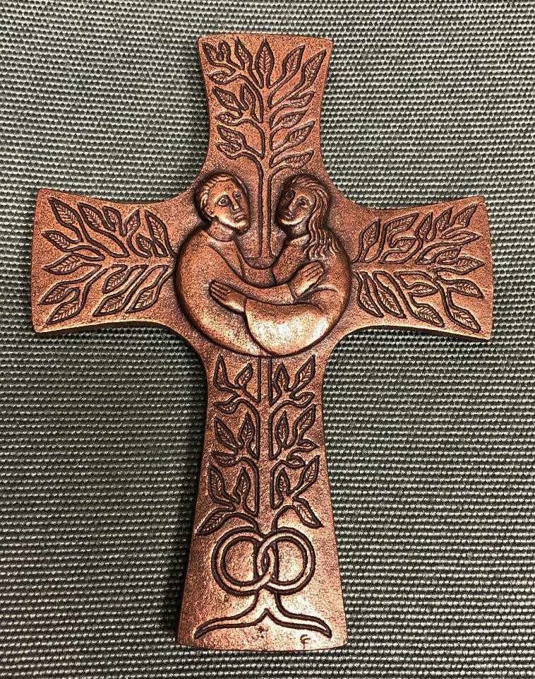 Solid Bronze Wedding Cross Creator Mundi