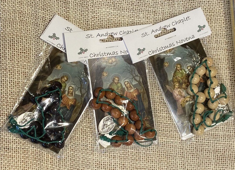 St. Andrew Chaplet With Christmas Novena Card
