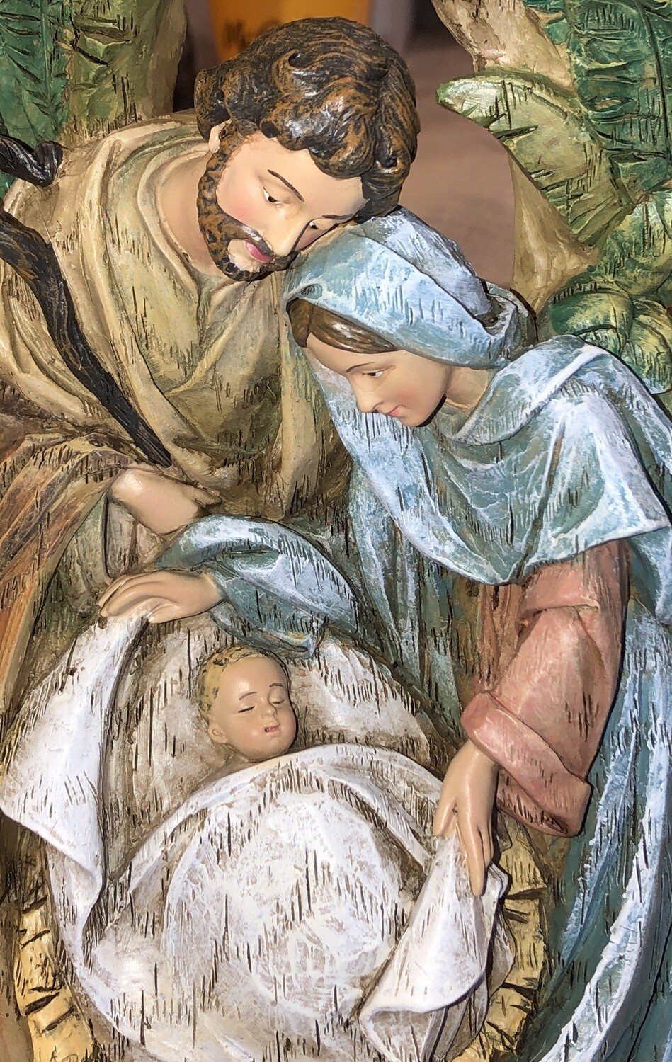 Holy Family Carved Statue