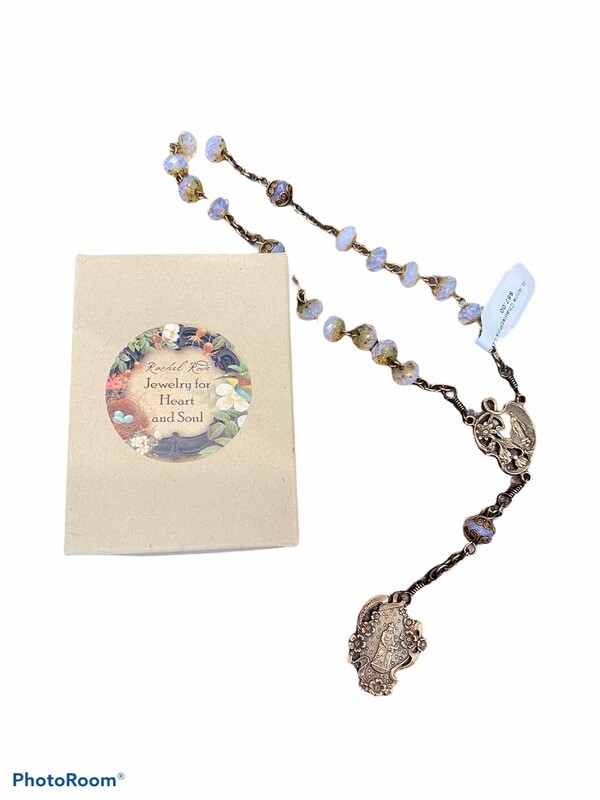 St. Anne Chaplet Pink Stone