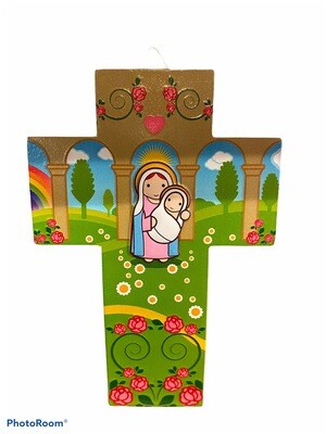 Madonna And Baby Jesus Wall Cross