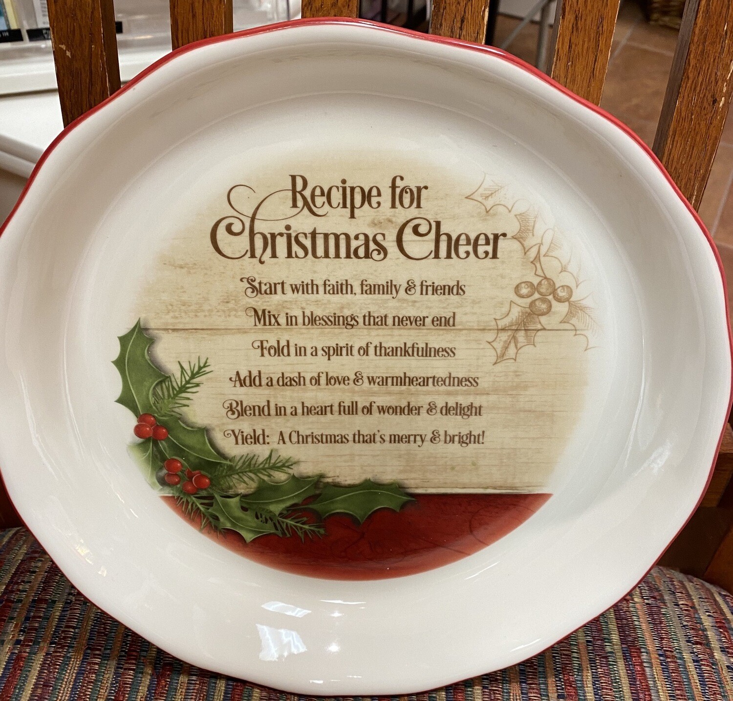 Recipe For Christmas Cheer Pie/Quiche Dish