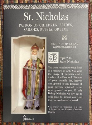 St. Nicholas Boxed Statue