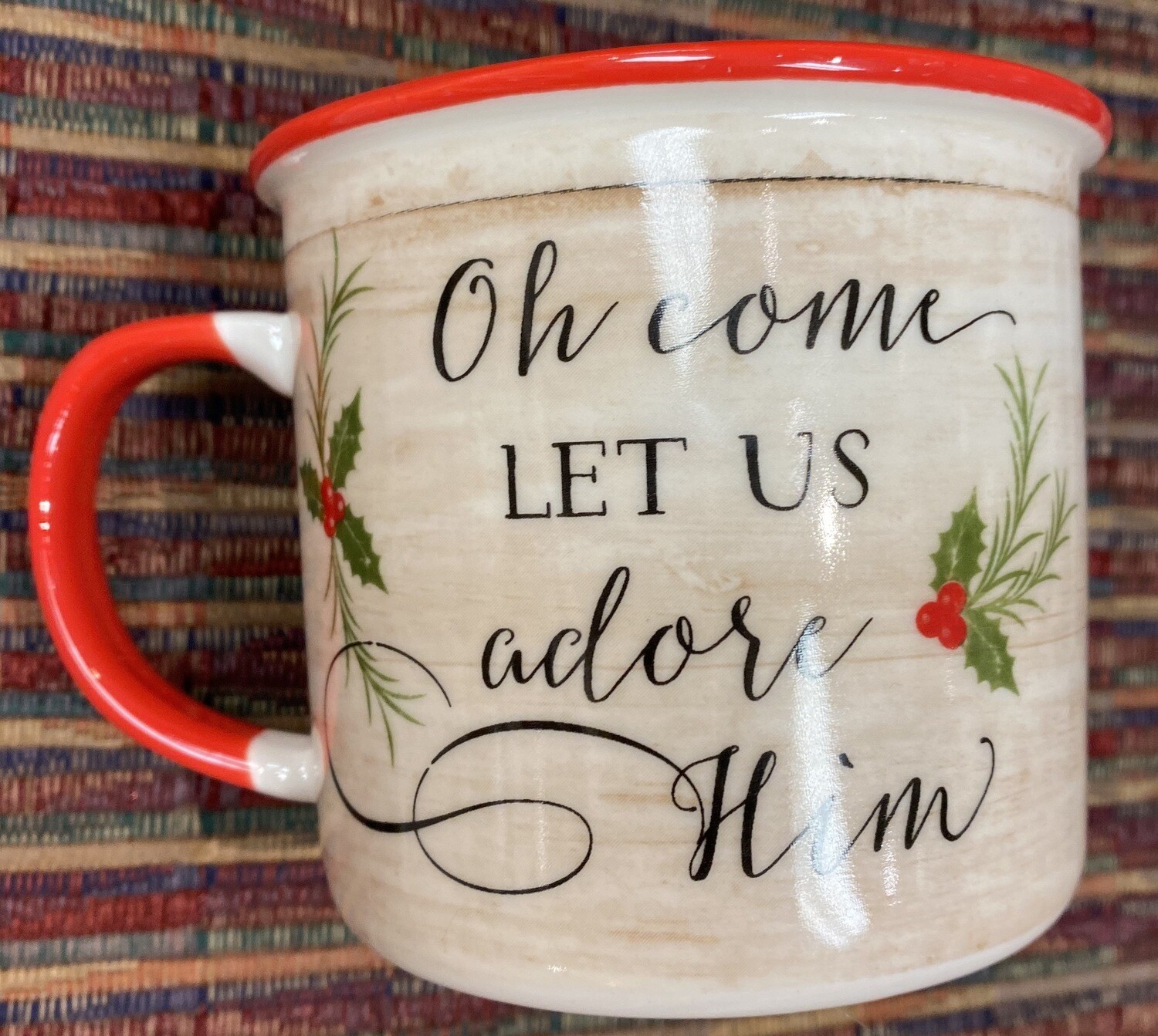 Oh Come Let Us Adore Him Mug