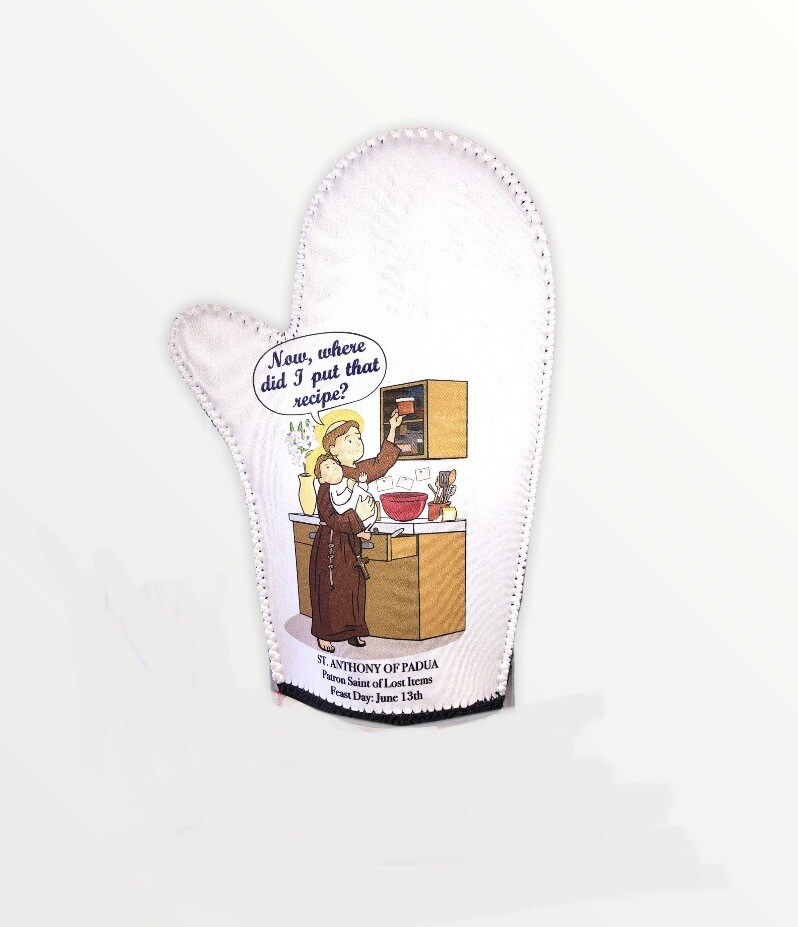 St. Anthony Of Padua Oven Mitt