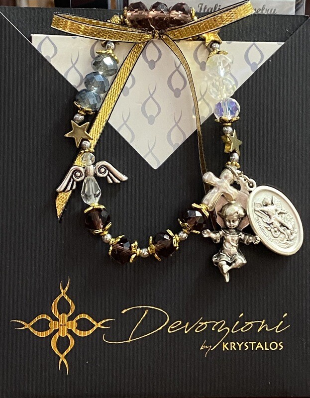St. Michael Elastic Rosary Bracelet