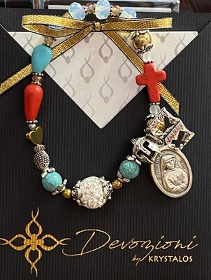 Divine Mercy Elastic Rosary Bracelet