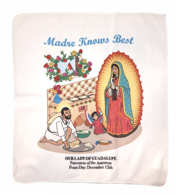 Madre Knows Best/Our Lady Of Guadalupe Microfiber Towel