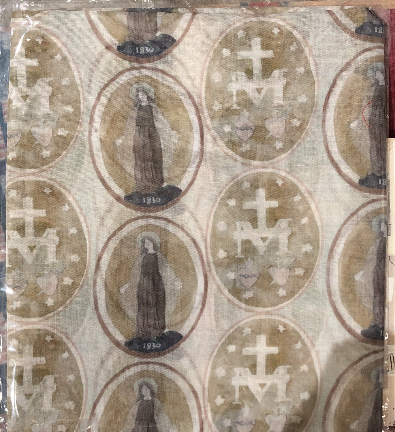 Miraculous Medal Scarf Natural