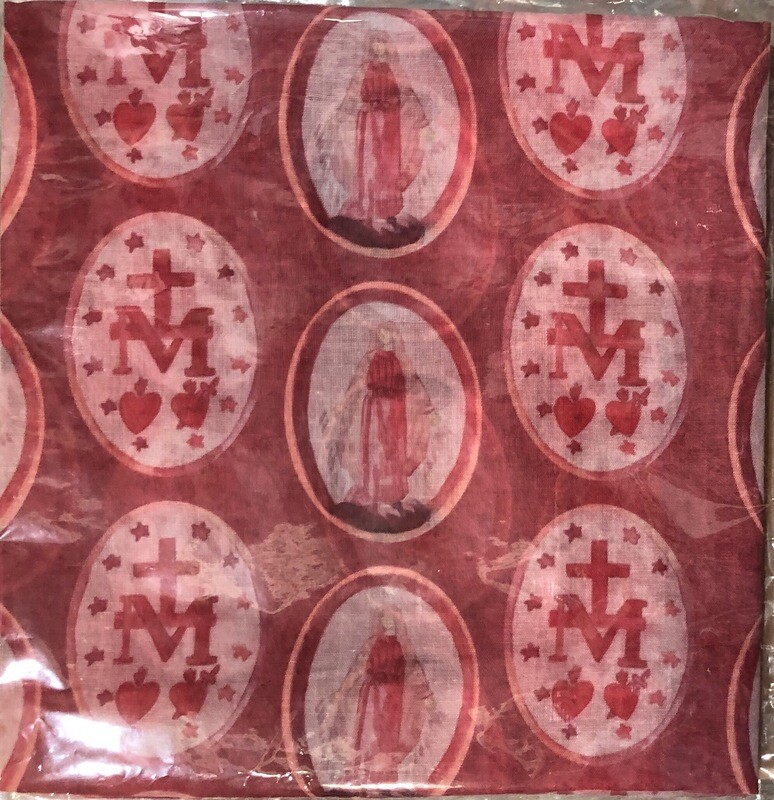 Miraculous Medal Rose Scarf
